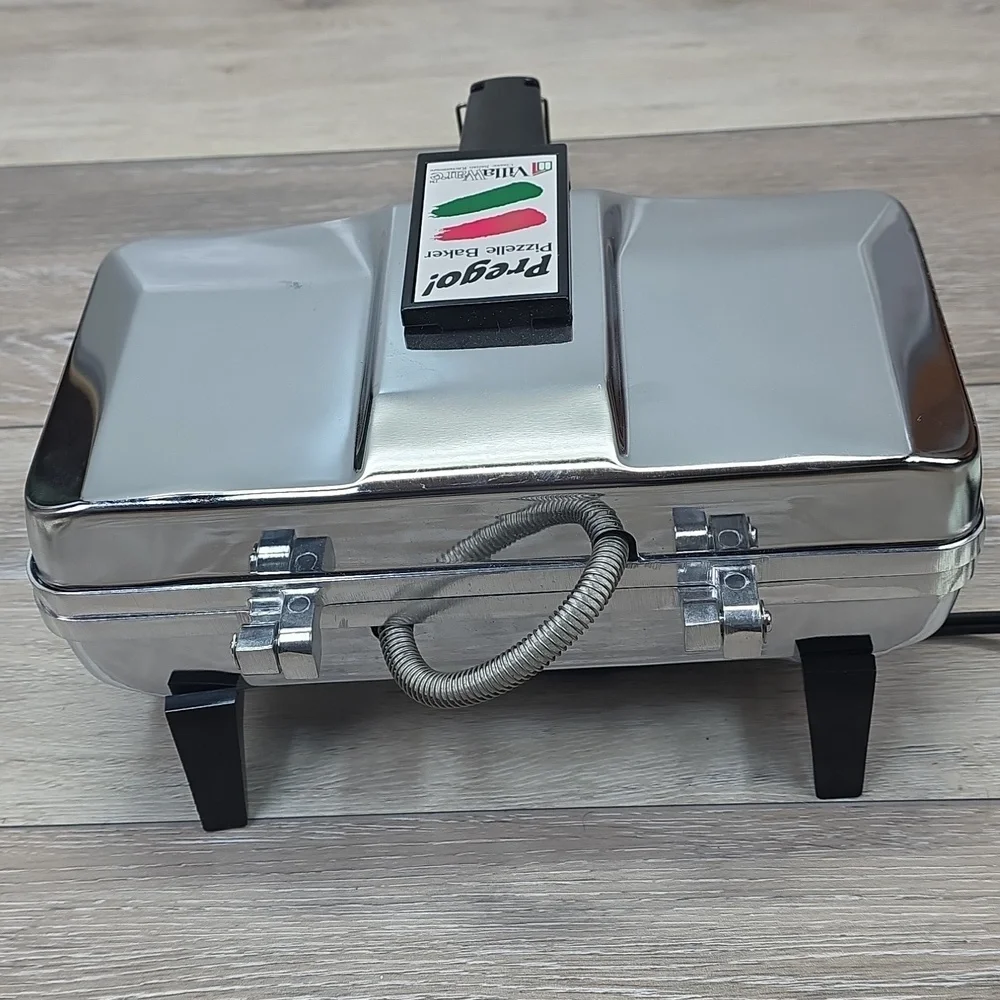 NWT Vintage VillaWare Prego Pizzelle Baker Belgian Waffle Maker Series II 3600